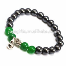 2014 New Arrival 4pcs Natural Green Aventurine Gemstone With Magnetic Therapy beads and Calabash Pendant Bracelet